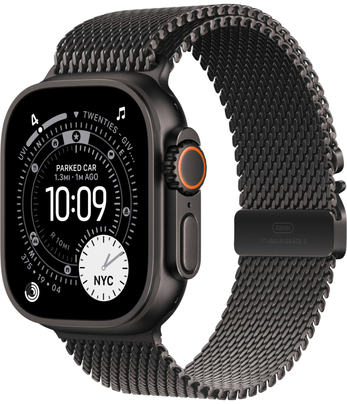 Apple Watch Ultra 3 49mm Black Milanese S