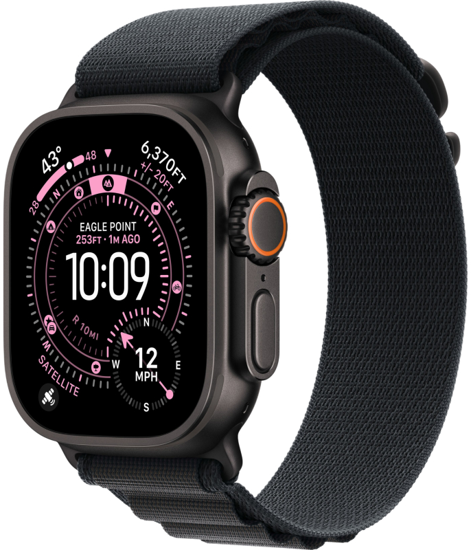 Apple Watch Ultra 3 49mm Black Ti Alp Loop M