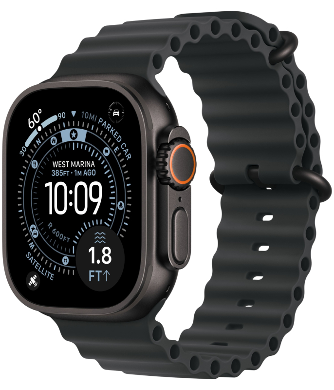 Apple Watch Ultra 3 49mm Black Ti Ocean Band