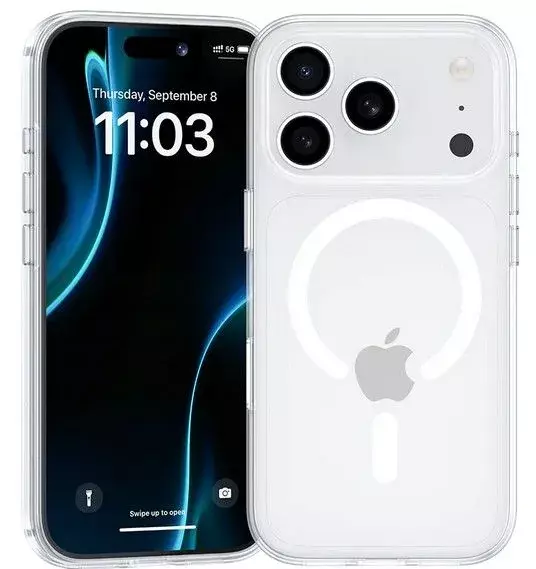 Чехол силиконовый Benks Crystal Case (MagSafe) для iPhone 17 Pro Max 6.9", цвет прозрачный (Transparent)