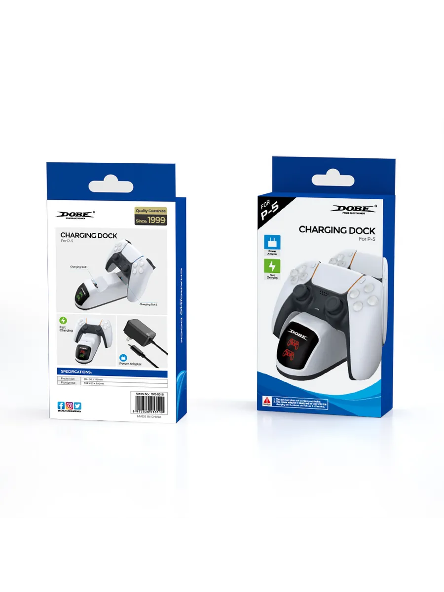 DOBE Станция для 2-х джойстиков DualSense PS5, TP5-0515B