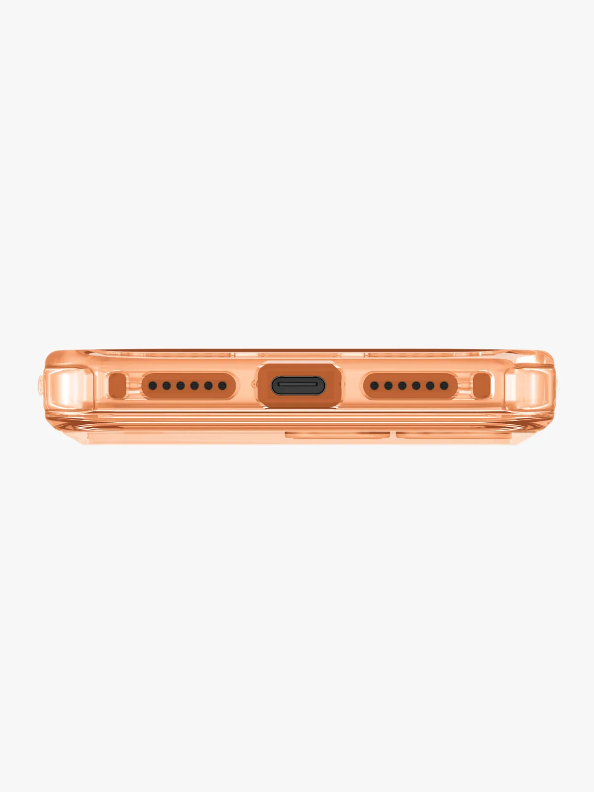 Чехол Uniq на iPhone 17 Pro, LifePro Xtreme AF MagSafe, бесшовный, ударопрочный, с усиленными углами AirLite, матовый, прозрачный с оранжевым
