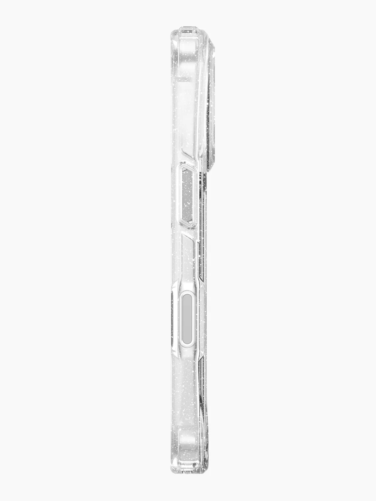 Чехол Uniq на iPhone 17 Pro, Lifepro Xtreme Tinsel MagSafe, ударопрочный, с защитой камеры и экрана, прозрачный с блестками