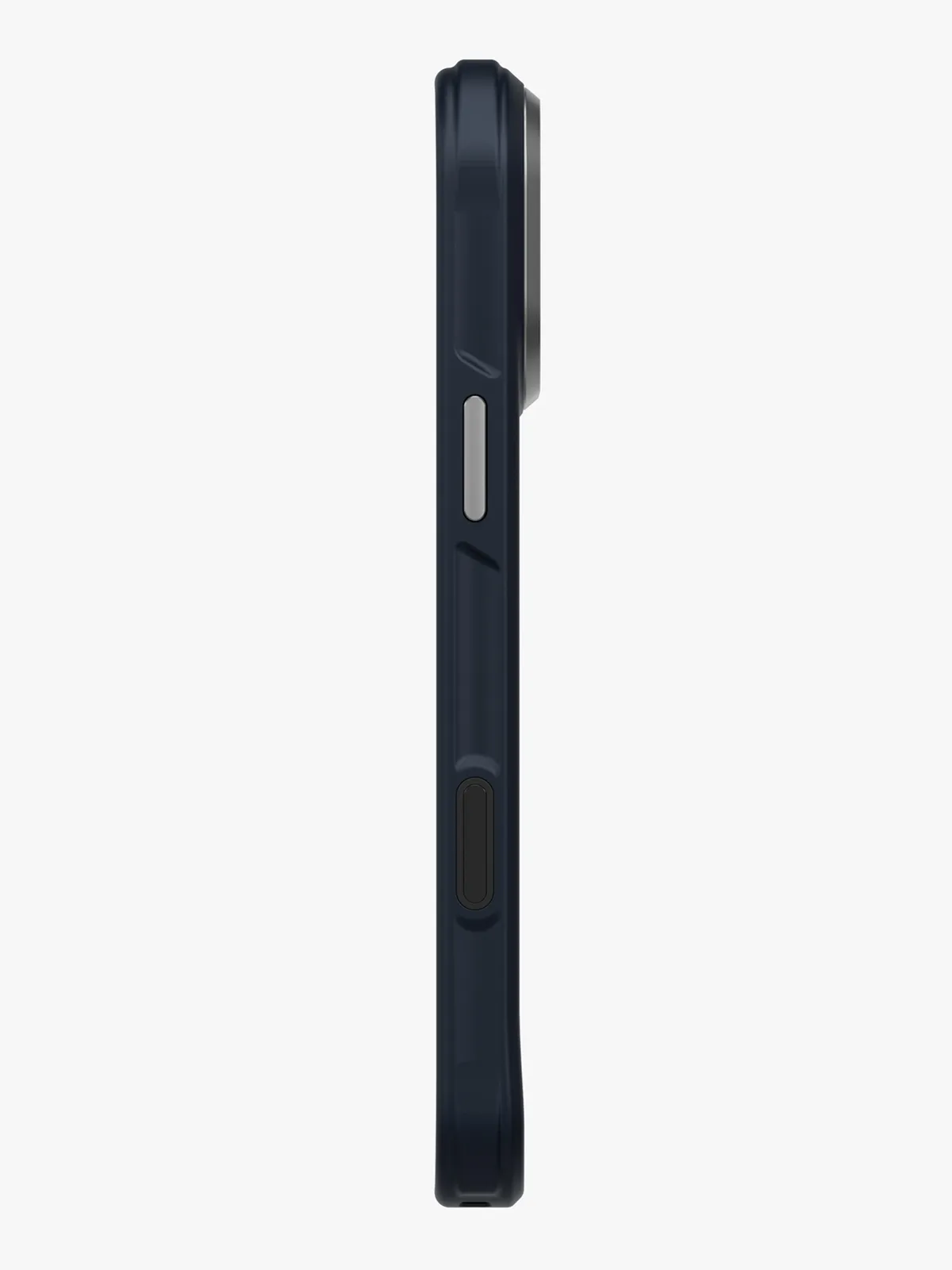 Чехол Uniq на iPhone 17 Pro Max, KEVA MagSafe, ударопрочный из кевлара, с алюминиевой защитой камеры, матовый под карбон, синий