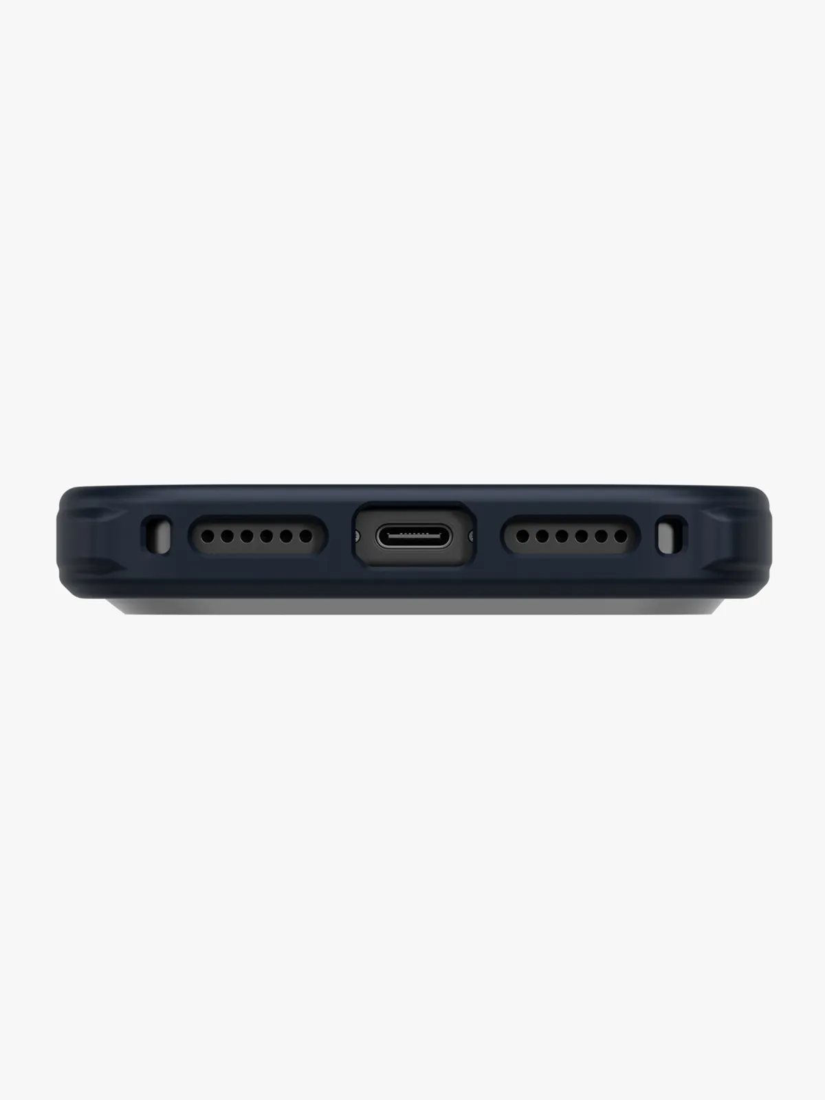 Чехол Uniq на iPhone 17 Pro Max, KEVA MagSafe, ударопрочный из кевлара, с алюминиевой защитой камеры, матовый под карбон, синий