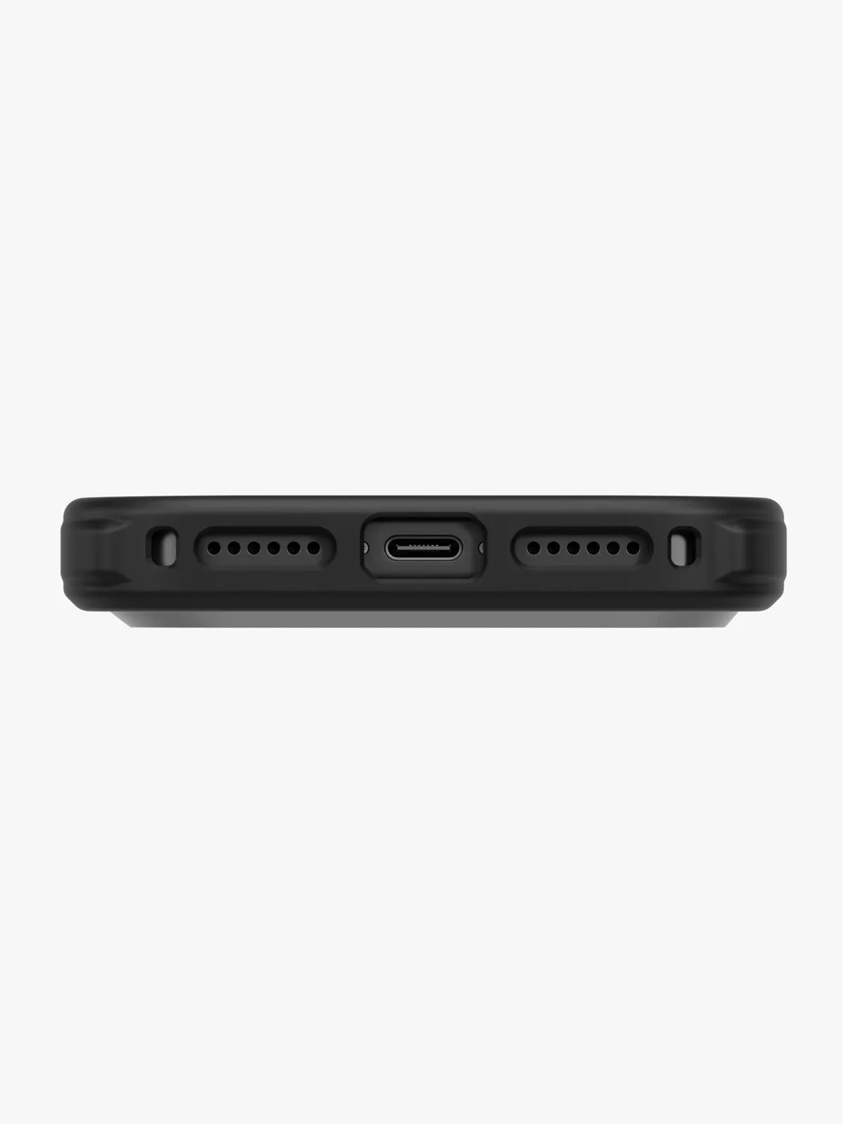Чехол Uniq на iPhone 17 Pro Max, KEVA MagSafe, ударопрочный из кевлара, с алюминиевой защитой камеры, матовый под карбон, черный