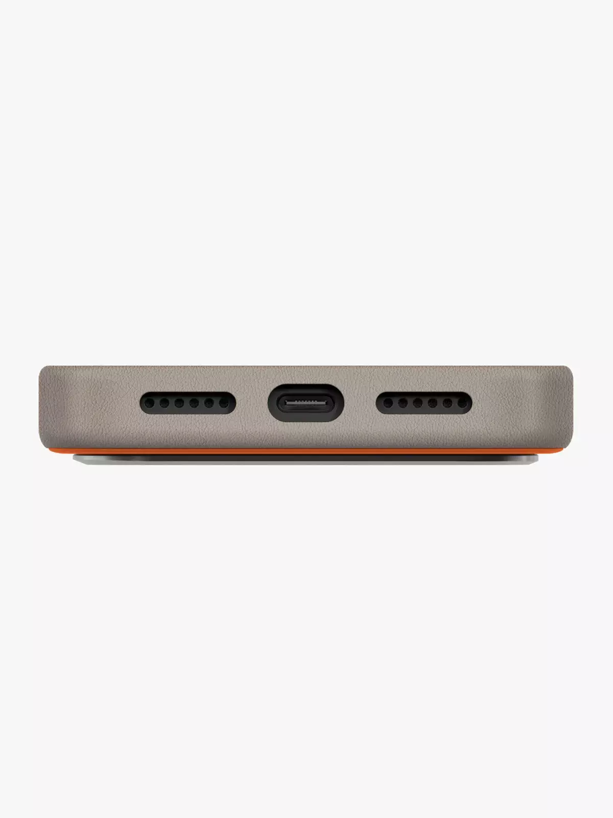 Чехол Uniq на iPhone 17 Pro Max, Lyden DS MagSafe, из премиальной экокожи, с металлической защитой камеры, оранжевый