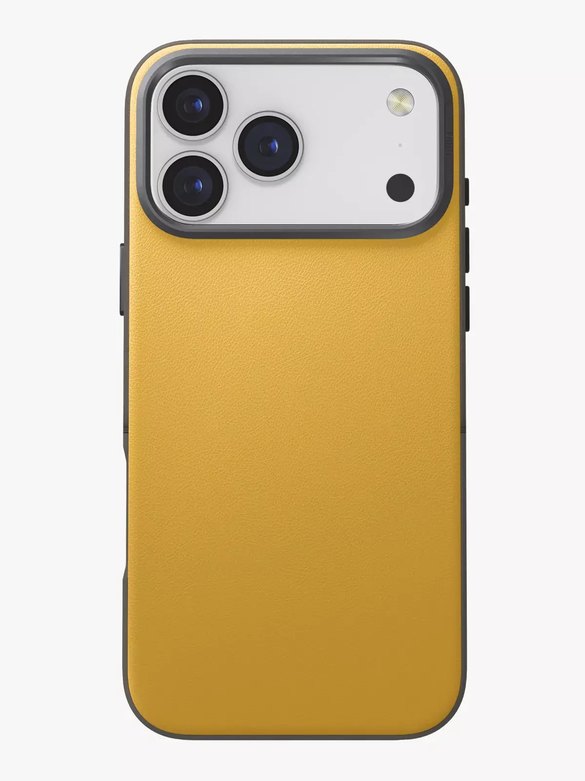 Чехол Uniq на iPhone 17 Pro Max, Lyden DS MagSafe, из премиальной экокожи, с металлической защитой камеры, желтый