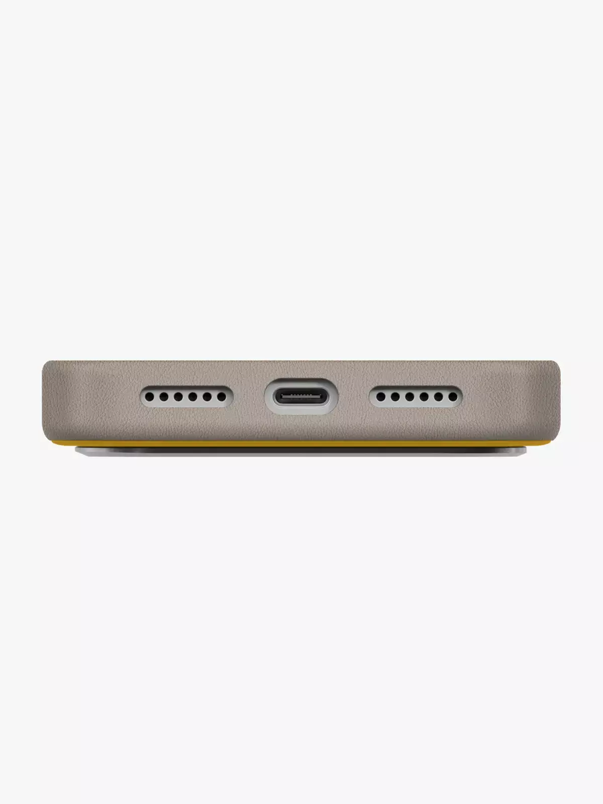 Чехол Uniq на iPhone 17 Pro Max, Lyden DS MagSafe, из премиальной экокожи, с металлической защитой камеры, желтый