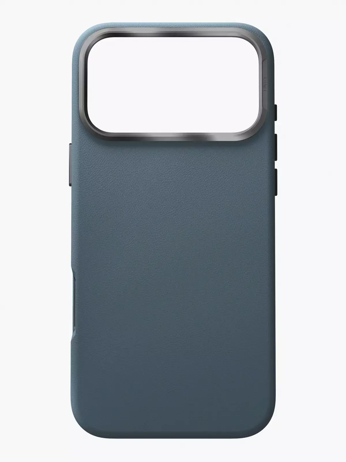 Чехол Uniq на iPhone 17 Pro Max, Lyden MagSafe, из премиальной экокожи, с металлической защитой камеры, синий